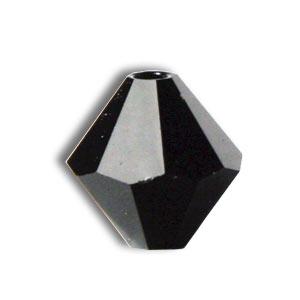 Achat Perles Swarovski 5328 xilion bicone jet hematite 6mm (10)