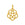Grossiste en Médaille breloque pendentif fleur de Vie Acier Inoxydable doré OR + anneau de jonction - 13mm (1)