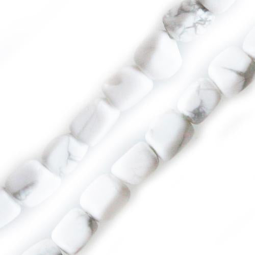 Achat Perles pepites howlite blanc 8x10mm sur fil (1)