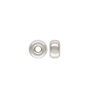 Perles rondelles Heishi Argent 925 4,2mm Trou: 1,2mm (5)