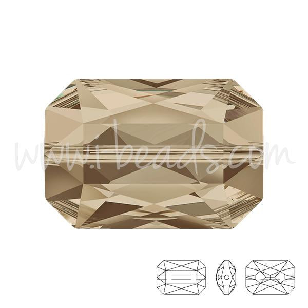 Perle Swarovski 5515 Emerald cut smoky quartz 18x12mm (1)