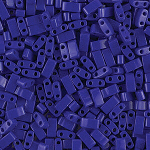 ccTLH414 -Miyuki HALF tila perles Opaque Cobalt 5x2.5mm (35 perles)