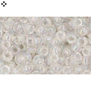 Achat Cc161 - perles de rocaille Toho 8/0 transparent rainbow crystal (250g)