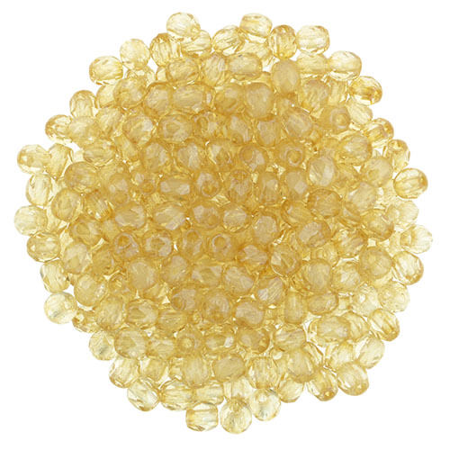 Perles facettes de boheme champagne 2mm (30)