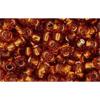 Achat cc34 - perles de rocaille Toho 8/0 silver lined smoked topaz (10g)