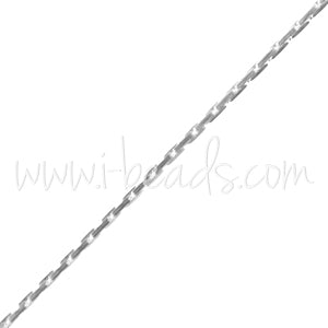 chaine à perles 0.65mm argent filled (50cm)