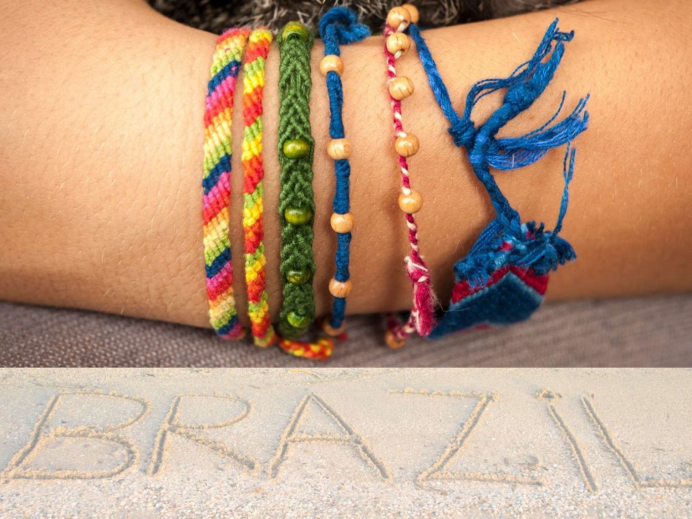 Lot De 10 Bracelets Brésiliens Modèle Tresse - Multicolore - Sans Marque