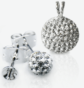 10 Paires De Boucles D'oreilles Shamballa Avec Strass - Pendantes - Lot Neuf étiqueté