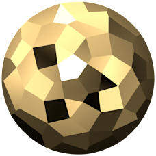 Chaton Swarovski 1383 CRYSTAL AURUM Vente en Gros