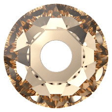 Bouton Swarovski 3188 LIGHT COLORADO TOPAZ F Vente en Gros