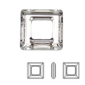 4439 square ring crystal comet argent light CAL - silver 30mm (1)