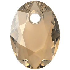 Crystal4You 6438 pendentif oval Golden Shadow 9mm (2)