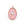 Vente au détail Pendentif ovale verre quartz rose acier doré rose 18x11mm (1)