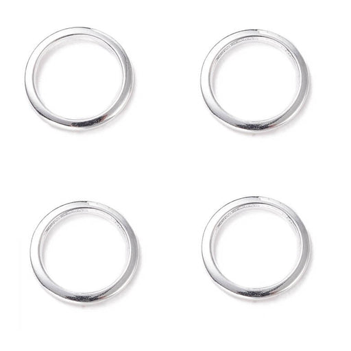 Achat Connecteur rond anneau en acier inoxydable argenté 10mm (4)