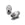 Vente au détail Perle ovale striée en acier inoxydable 10x6mm  - trou 1.5mm (2)