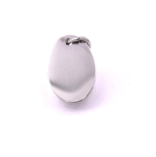 Achat Pendentif médaille ovale acier inoxydable 14x10mm (1)