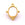 Vente au détail Pendentif en acier inoxydable doré 22mm avec nacre - Trou 1.5mm (1)
