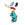 Grossiste en Breloque Hippocampe en acier inoxydable doré, émail TURQUOISE - 10mm (1)