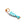 Vente au détail Pendentif poisson émail turquoise et blanc en acier doré 19x5mm (1)