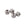 Grossiste en Perles tube strié diamant en acier inoxydable 6x7mm - Trou: 2mm (4)