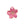 Vente au détail Pendentif fleur acier inoxydable doré et émail rose 24mm (1)