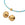 Grossiste en Perle oval texturé en acier inoxydable doré 5x5.5mm - Trou: 1.2mm (2)