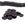 Vente au détail Perles heishi en noix de coco noir 22x4-5mm - Trou: 3mm (100)