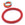 Vente au détail Bracelet jonc crocheté Népalais uni rouge 65mm (1)