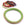 Grossiste en Bracelet jonc crocheté Népalais vert et or 65mm (1)
