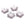Grossiste en Perle pendentif fleur filigrane en laiton couleur platine 24x5mm - Trou: 1mm (4)