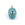 Grossiste en Pendentif oval amazonite et zircon bleu 18mm - Trou: 1.8mm (1)