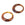 Grossiste en Connecteur pendentif rond résine marron écaille 35x3-5mm (2)