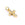 Grossiste en Pendentif charm croix laiton doré à l'or fin - 6 zircons - 12x8mm (1)