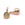 Vente au détail Pendentif breloque ronde préhnite laiton doré or clair 7mm (1)
