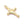 Vente au détail Pendentif croix étoile en métal doré clair 29x17x3.5mm -trou: 1.4mm(1)