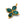 Vente au détail Pendentif fleur croix onyx vert argent 925 doré qualité 24x19mm (1)