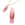 Vente au détail Pendentif poisson en quartz fraise 34x11mm et anneau acier doré (1)