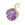 Vente au détail Pendentif fleur en améthyste et laiton doré 17mm - Trou: 4mm (1)