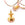 Vente au détail Pendentif ethnique laiton doré or fin et quartz rose 26x14.5mm - Trou: 3mm (1)