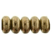 Perle rondelle de Bohème bronze 3mm - Trou : 0.8mm (1fil-20cm)