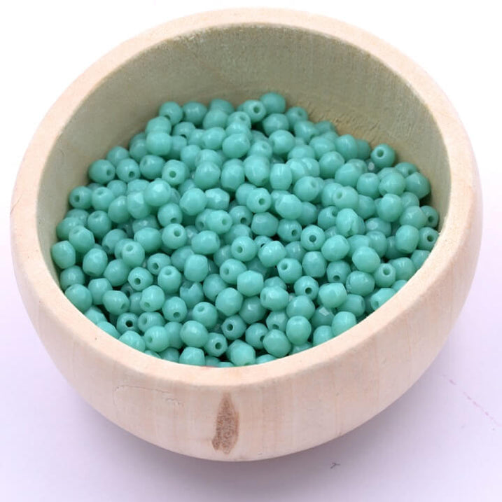 Lot De 100 Perles Facettées De Bohême 4mm Crystal Mat - Marque Preciosa - Fabriqué En France