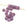 Grossiste en Perle rondelle facette de Bohème Luster - Stone Pink 6x3mm - Trou : 1mm (50)