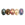 Grossiste en Perle rondelle facette de Bohème Luster AB- Multi color 9x6mm (25)