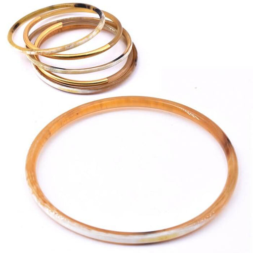 Achat Bracelet jonc corne naturelle clair 67-70mm - Epaisseur : 3mm (1)