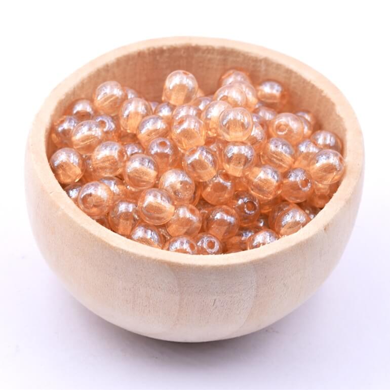 Lot De 25 Perles Facettées Bohème Preciosa 6mm - Rose Opaque Lustré - Neuf