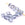 Vente au détail Perle rondelles baroques Bohème Luster Transparent Blue 6-8mm (10g)
