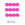 Vente au détail Perle ronde de Bohème fluo Neon pink rose 6mm (50 perles)