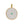 Vente au détail Pendentif ovale émail blanc et turquoise doré à l'or fin 20x21mm (1)