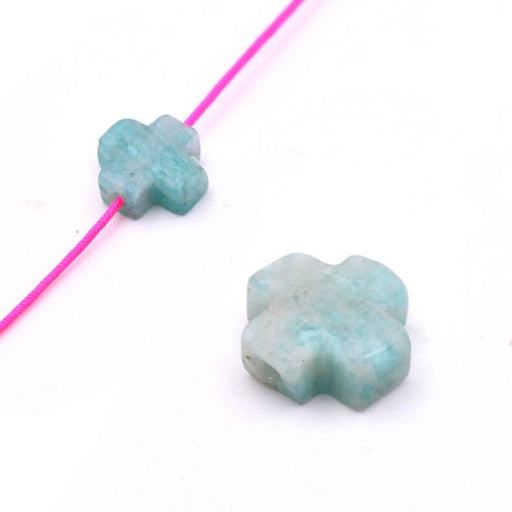 Achat Perle croix amazonite 8mmx3mm - Trou: 1.1mm (1)