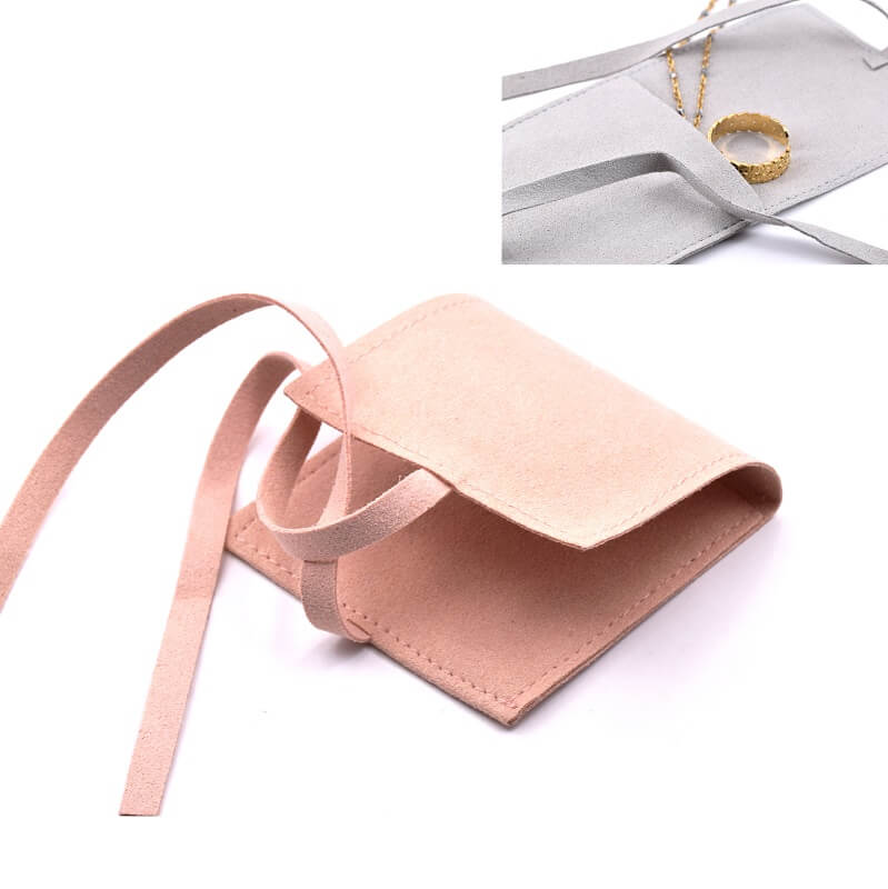 24 Pochettes à Bijoux En Velours - 9.6x9 Cm - Rangement Voyage Microfibre